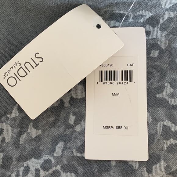 Studio Kylie Splendid Women's Activewear Cropped Workout Leggings grey leopard M - Picture 5 of 5